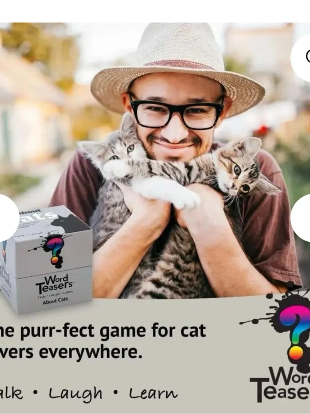 About Cats Card Deck - White